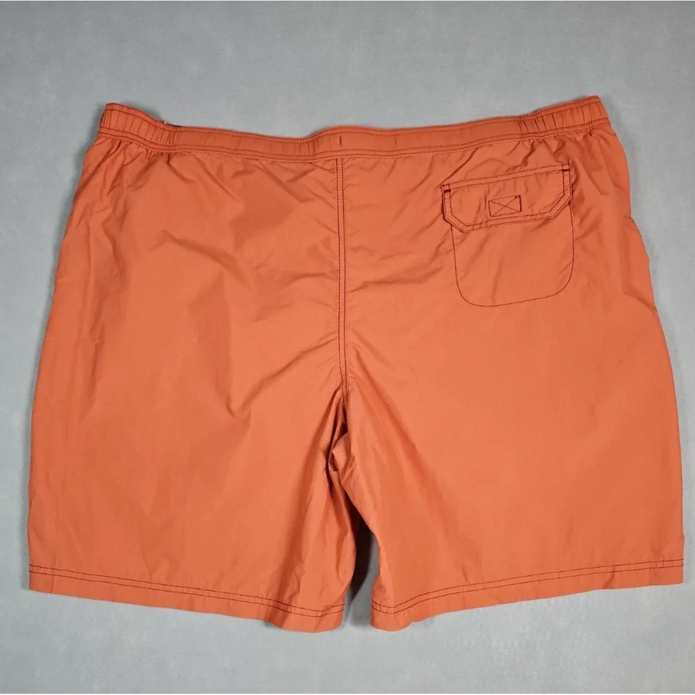 Caribbean Swimwear Mens‎ Orange Hybrid Board Swim Shorts Size XXL NWT